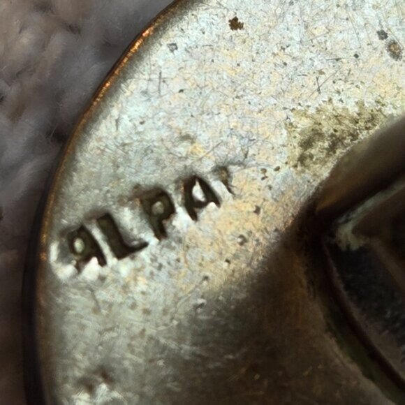 Alpaca Mexico Black and Silver Aztec Tribal Design Cufflinks - Picture 4 of 7